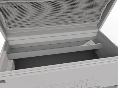 RIDGID JOBSITE BOX Universal Storage Chest Low-poly 3D model