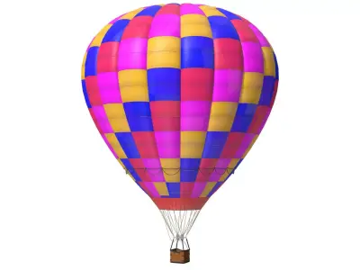 hot air balloon 3D model 10