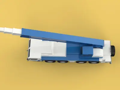 RESCUE CRANE TRUCK SAR LIFTING LORRY RIG EMERGENCY DUTY VEHICLE 3D model