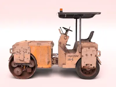 Construction roller Blender file 3D model