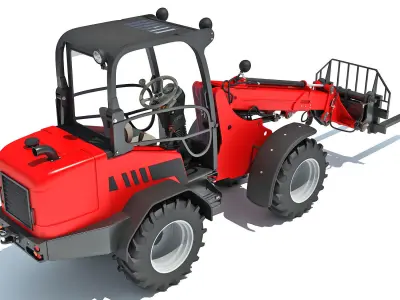 Telescopic Telehandler 3D model