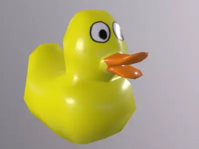 Plastic Duck Low-poly 3D model purchase