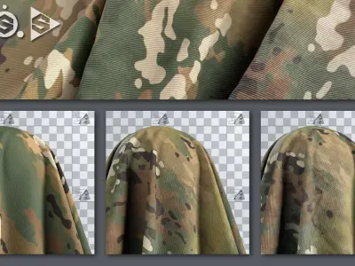 US Army OCP Camo Generator 3D model
