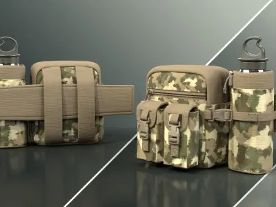Military-Tactical Multi Pouch Bag 03 Free 3D model