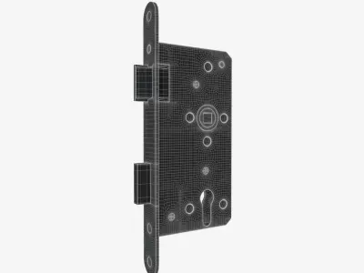 standard door lock for interior doors 3D model