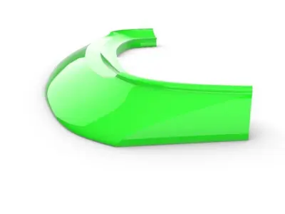 spoiler para Chevrolet Corsa Free low-poly 3D model