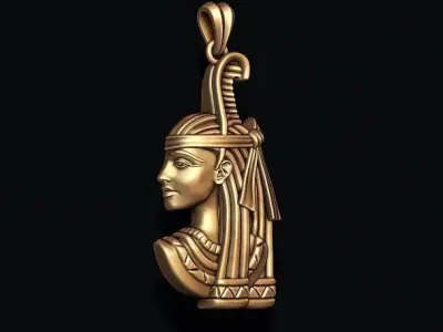Egyptian Goddess Maat pendant 3D print model