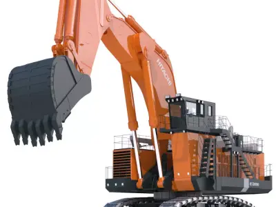 Excavator Hitachi EX8000 3D model
