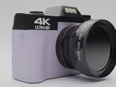 Camera Low-poly 3D model