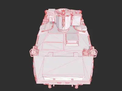 Generic APC - IFV Low-poly 3D model