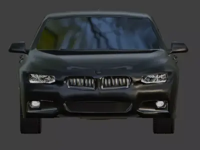 car low poly customizable Low-poly 3D model