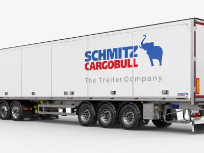 Iveco Stralis HI-WAY 6X2 With Semi Trailer 3D model