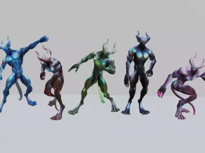 Energy Demon 3D Model Pack 3D model