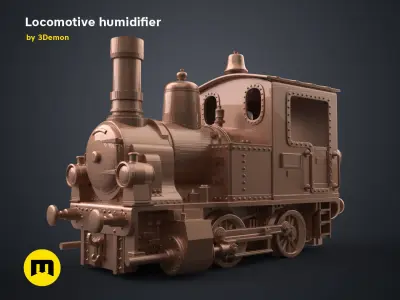 Locomotive Air Humidifier 3D print model