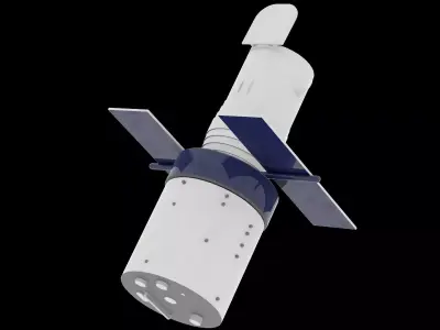 Satellite spacecraft Free low-poly 3D model