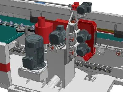 FINGER JOINT HORIZONTAL AUTOMATIC 3D model