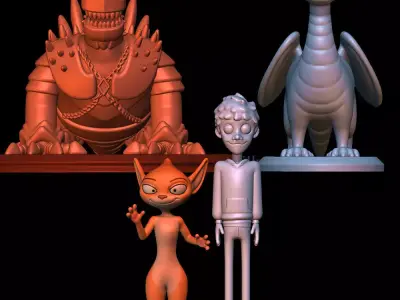 Sorrel Ben Firedrake and Nettlebrand - Dragon Rider 3D print model