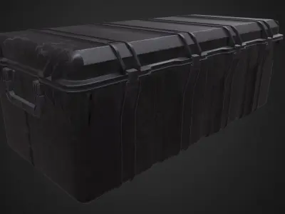 Military case pallet Low-poly 3D model