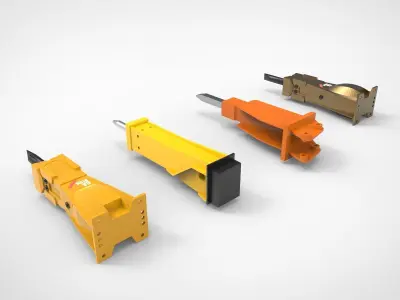 Hydraulic hammer Breaker 3D model