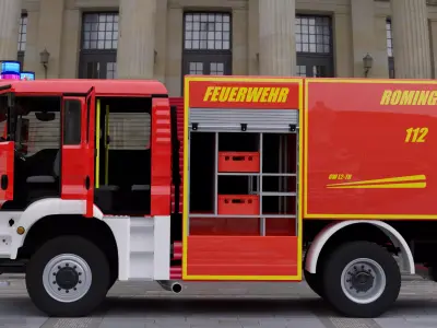 MAN TGM 4x4 Crew Cab  Feuerwehr 3D model