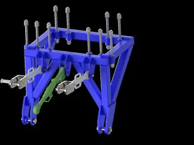 WOOD CHIPPER  HEIZOHACK HM 8-400  Woodcrusher 3D model