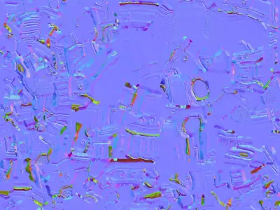 Black Machine Gun 3D model