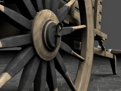 Indian Bullock Cart 3D model purchase