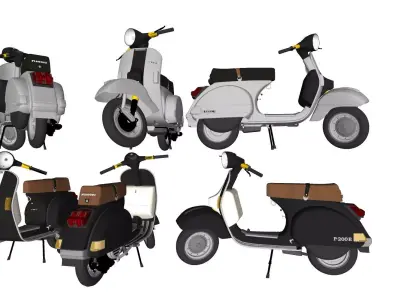 motorcycle electric scooter   electric bike 3D model