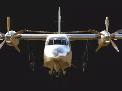 Plane Aircraft  Low-poly 3D model