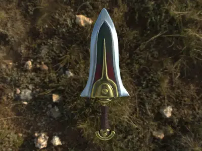 Dagger sword from legend of zelda Low-poly 3D model