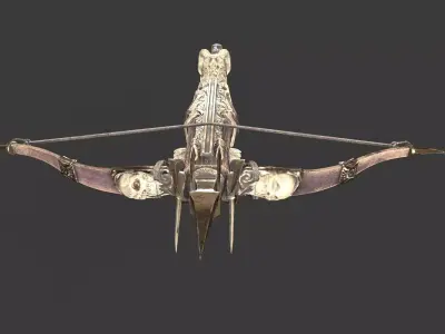 Crossbow 02 Low-poly 3D model