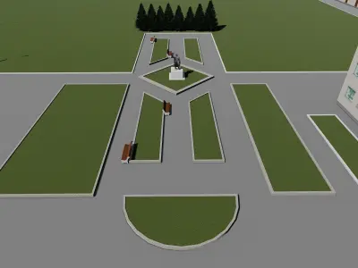 Shachta Komsomolskaya g Kopejska 3D model