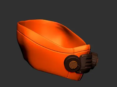 gas mask helmet scifi high poly sculpt ver 9 3d printable Free 3D model