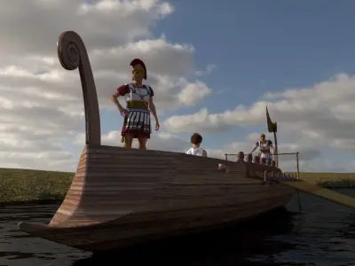 Rome Boat 3D model