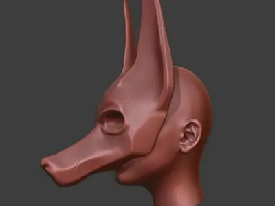 for printing - Anubis Mask 3D print model