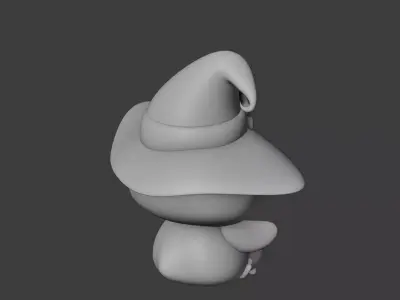 Halloween wizard penguin 38 3D print model