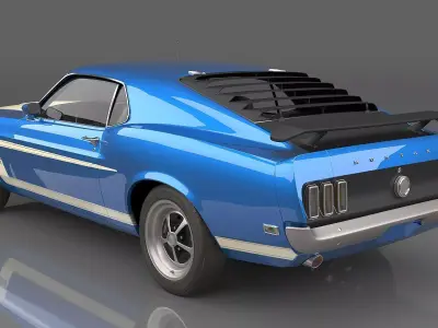 1969 Ford Mustang Boss 302 MkI 3D model