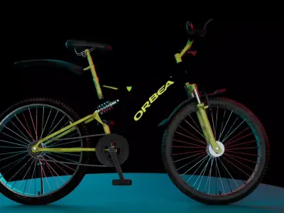 Mountain Bicycle 3D Model  Low-poly 3D model