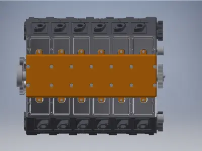 V12 engine 3d model  3D model