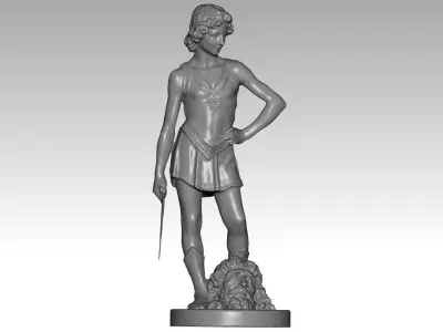 david and goliath verrocchio 3D model