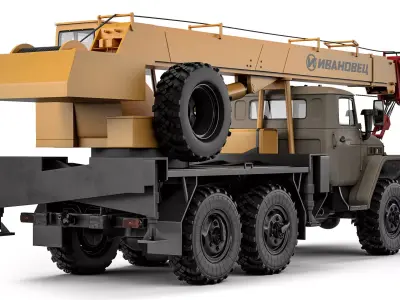 Ural 4320 KS-3574 1990 3D model
