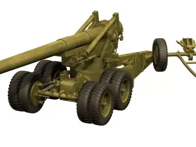 155mm Artillery connon 3D model