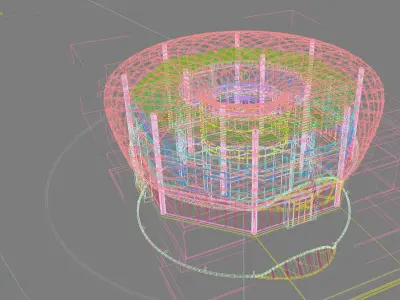 Museum Building 3D model 16