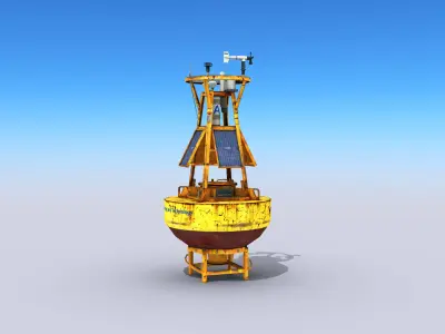 5 Ocean Buoys 3D Model Pack