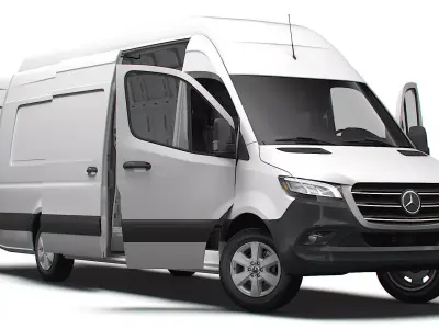 Mercedes Benz eSprinter Panel Van L4H3 RWD HQ Interior 2024 3D model