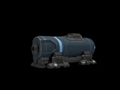 Old Gas Tank Free High-poly 3D model Free 3D model