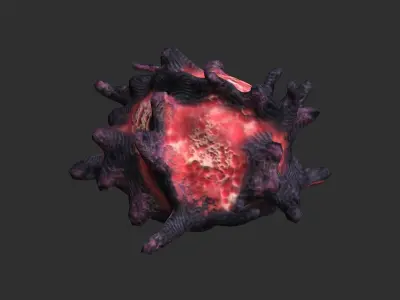 Alien Grub Free low-poly 3D model