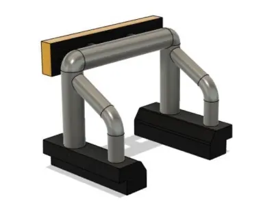 Train stopper miniature 3D print model
