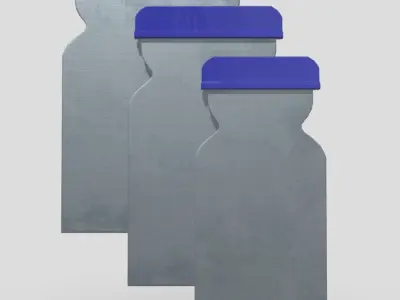 Japanese Spatula Low-poly 3D model