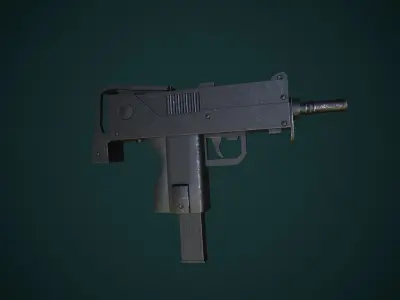 Smg Mac Gun Free low-poly 3D model
